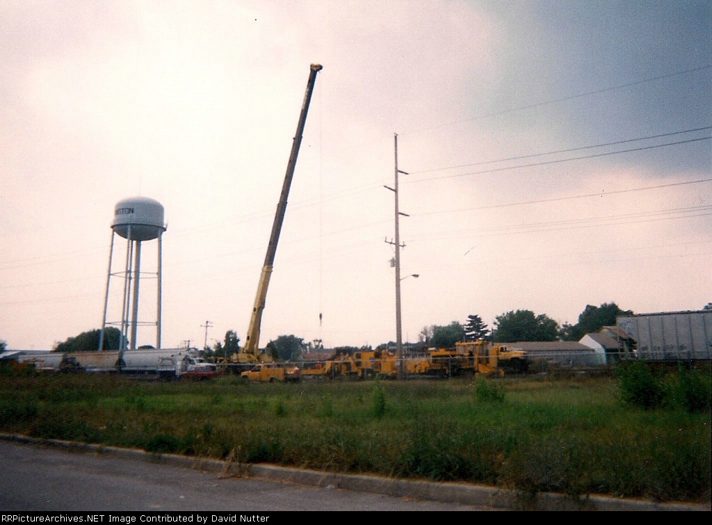 Coal hoppers derailment
