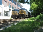 CSX Trains Q425 and X091