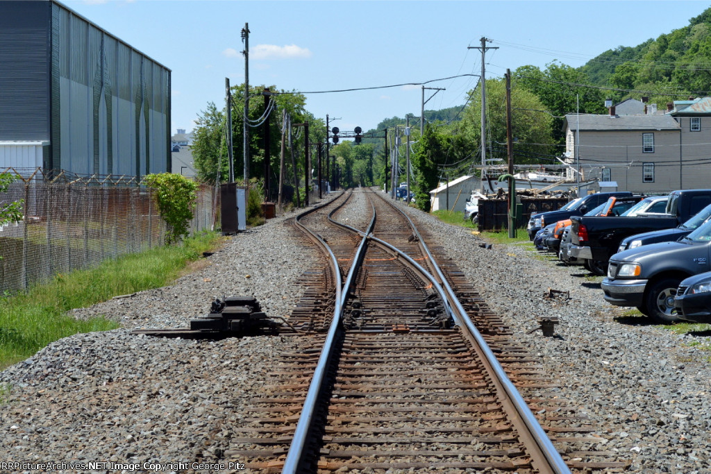 Interlocked switch at Tome interlocking