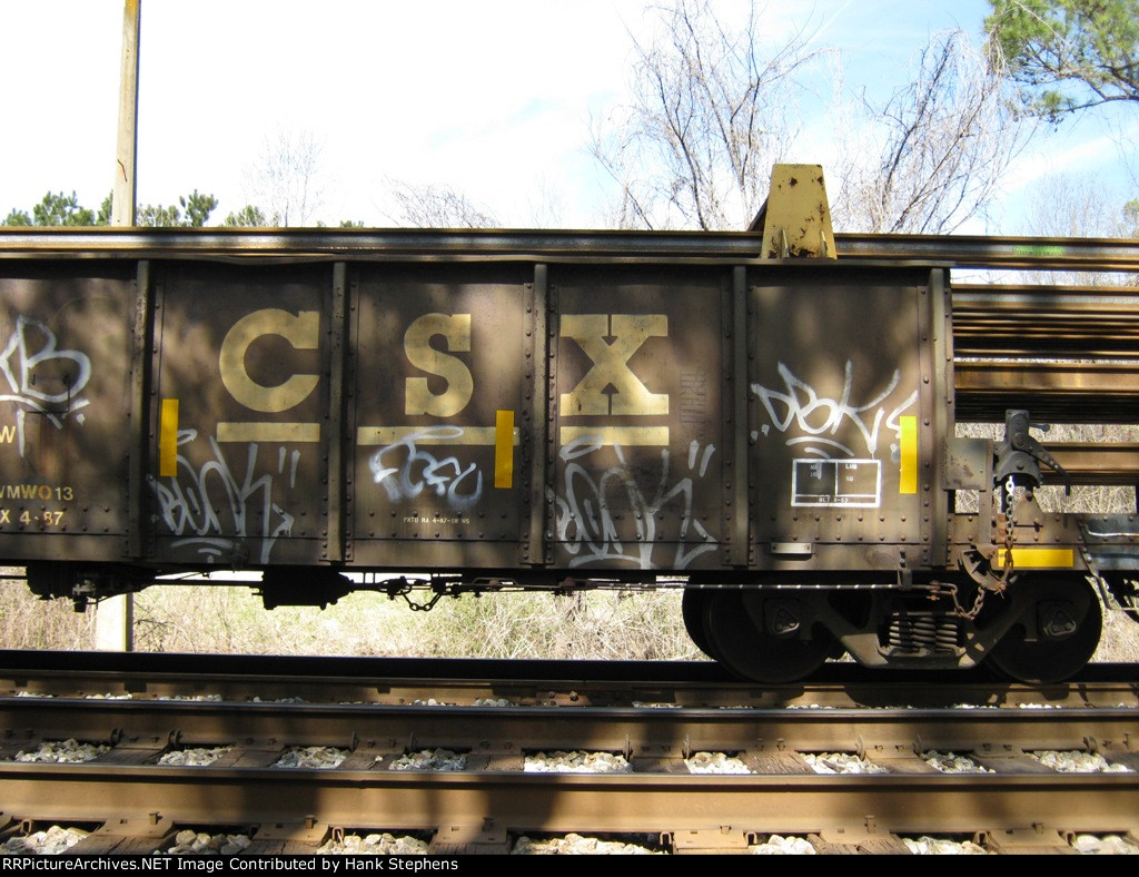 Detail shots of CSX R-1 Rail train at Cusseta, AL