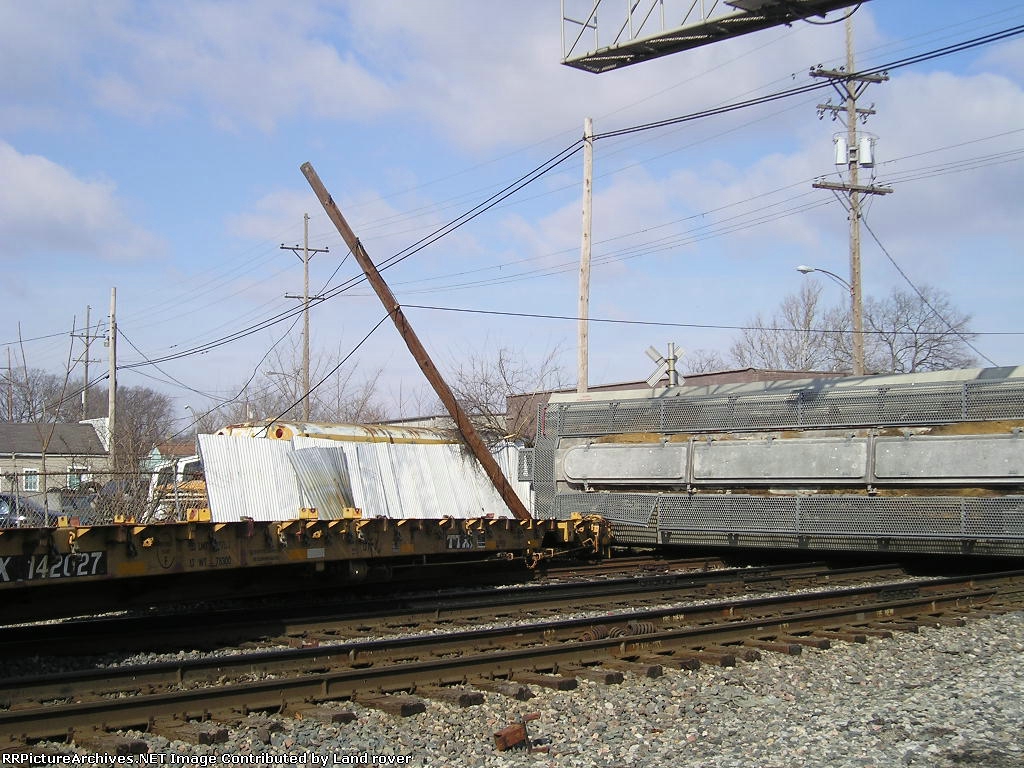 Grain Car On It"s Side