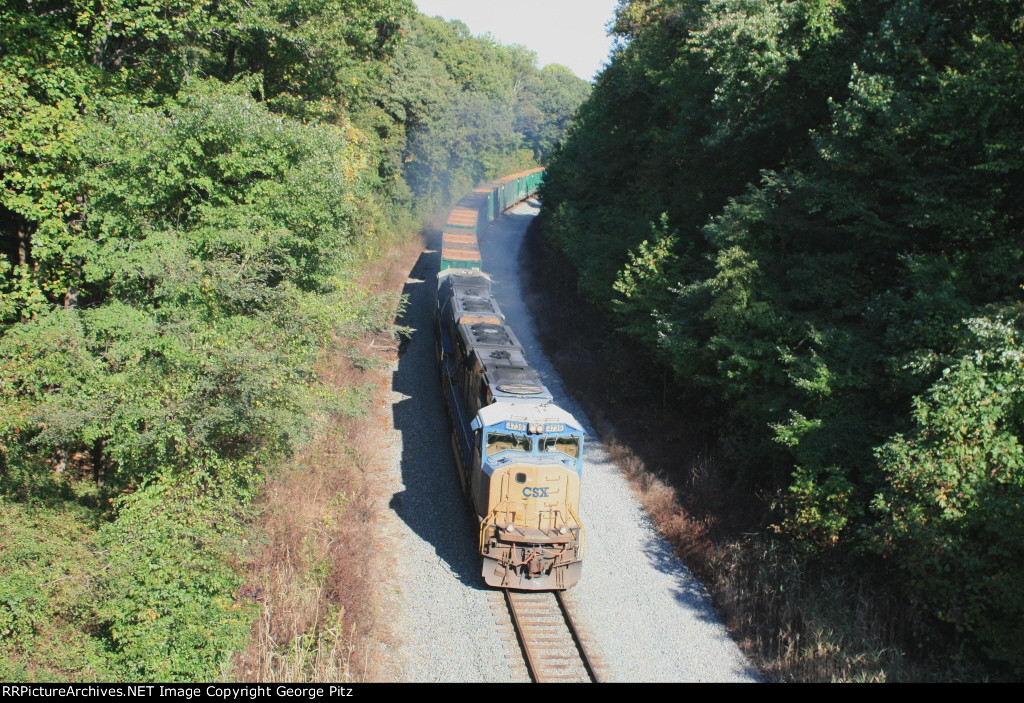 CSX 4739 and train Q703