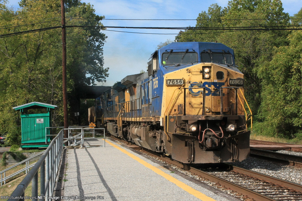 CSX 7656 at St. Denis, MD