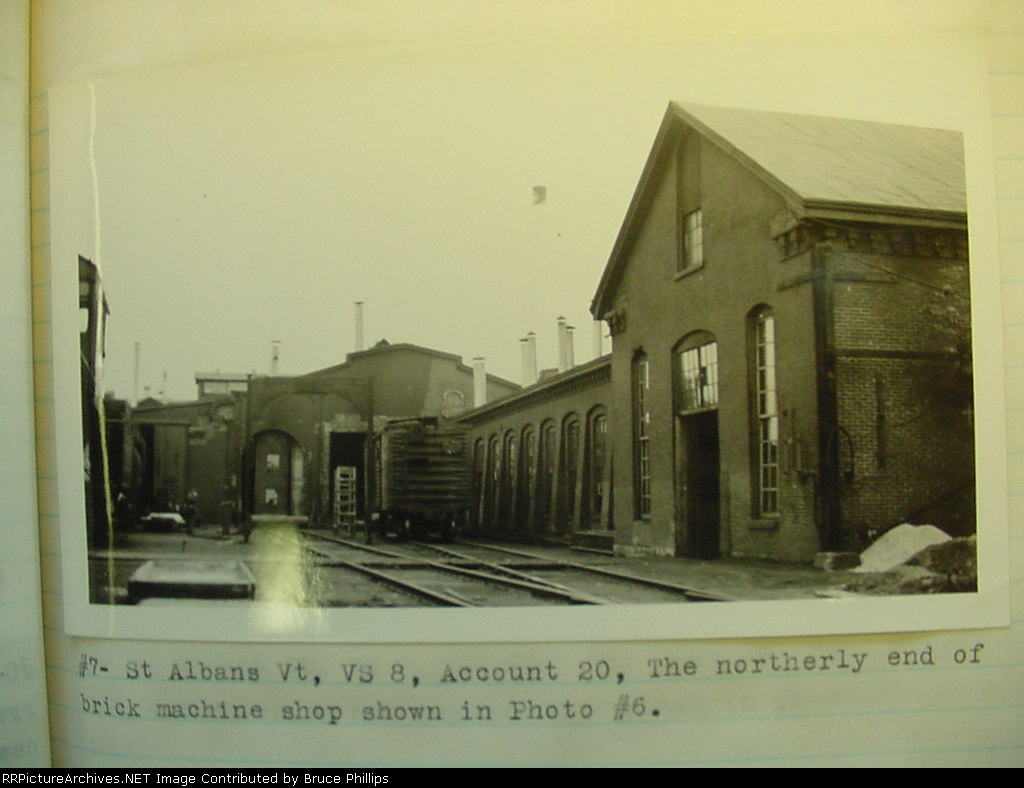 Central Vermont St. Albans Vermont Brick Machine Shop  - 1934