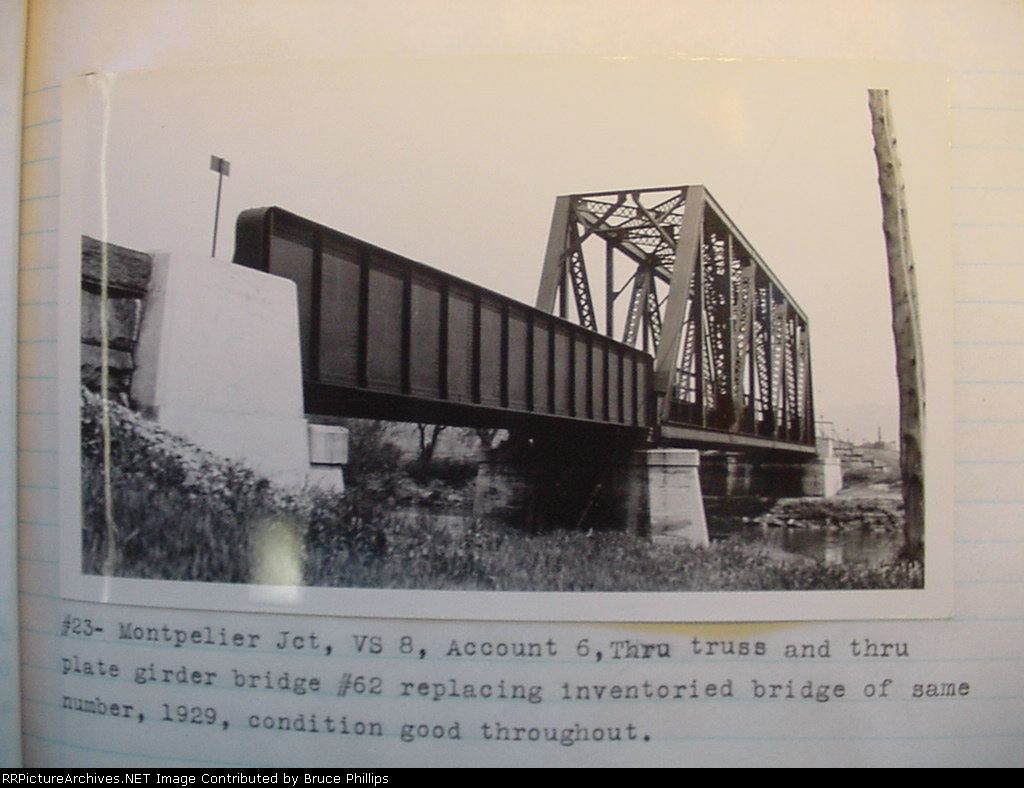Central Vermont - Bridge - Montpelier Jct.  - 1934
