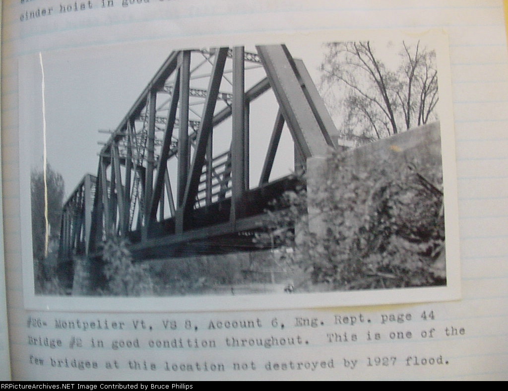 Central Vermont - Bridge #2 - Montpelier Jct.  - 1934