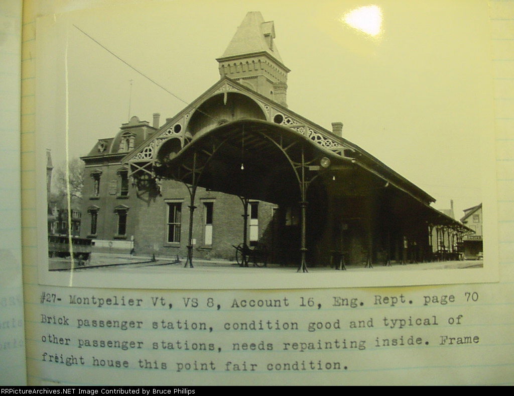 Central Vermont - Depot - Montpelier  - 1934