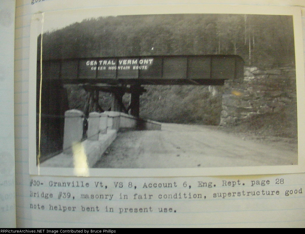 Central Vermont - Granville Bridge - 1934