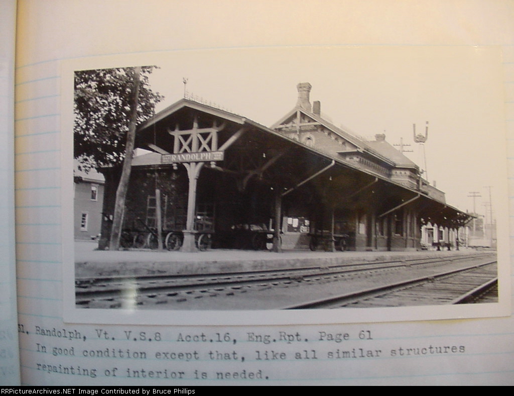 Central Vermont - Depot - Randolph VT  - 1934