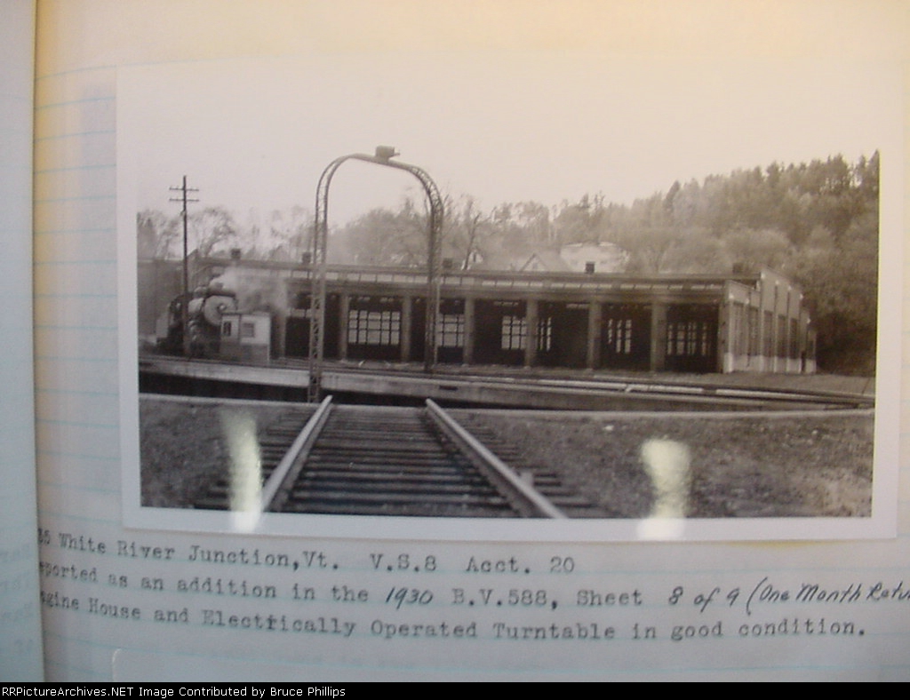 Central Vermont - Roundhouse - White River Jct. - 1934