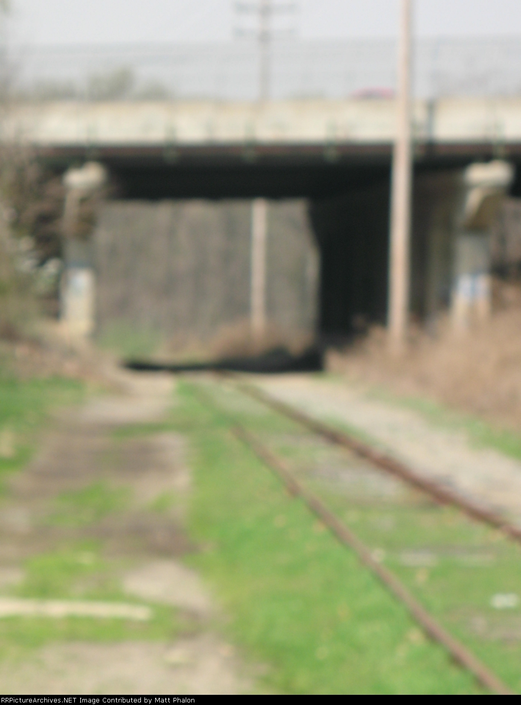 Looking west under Route 23