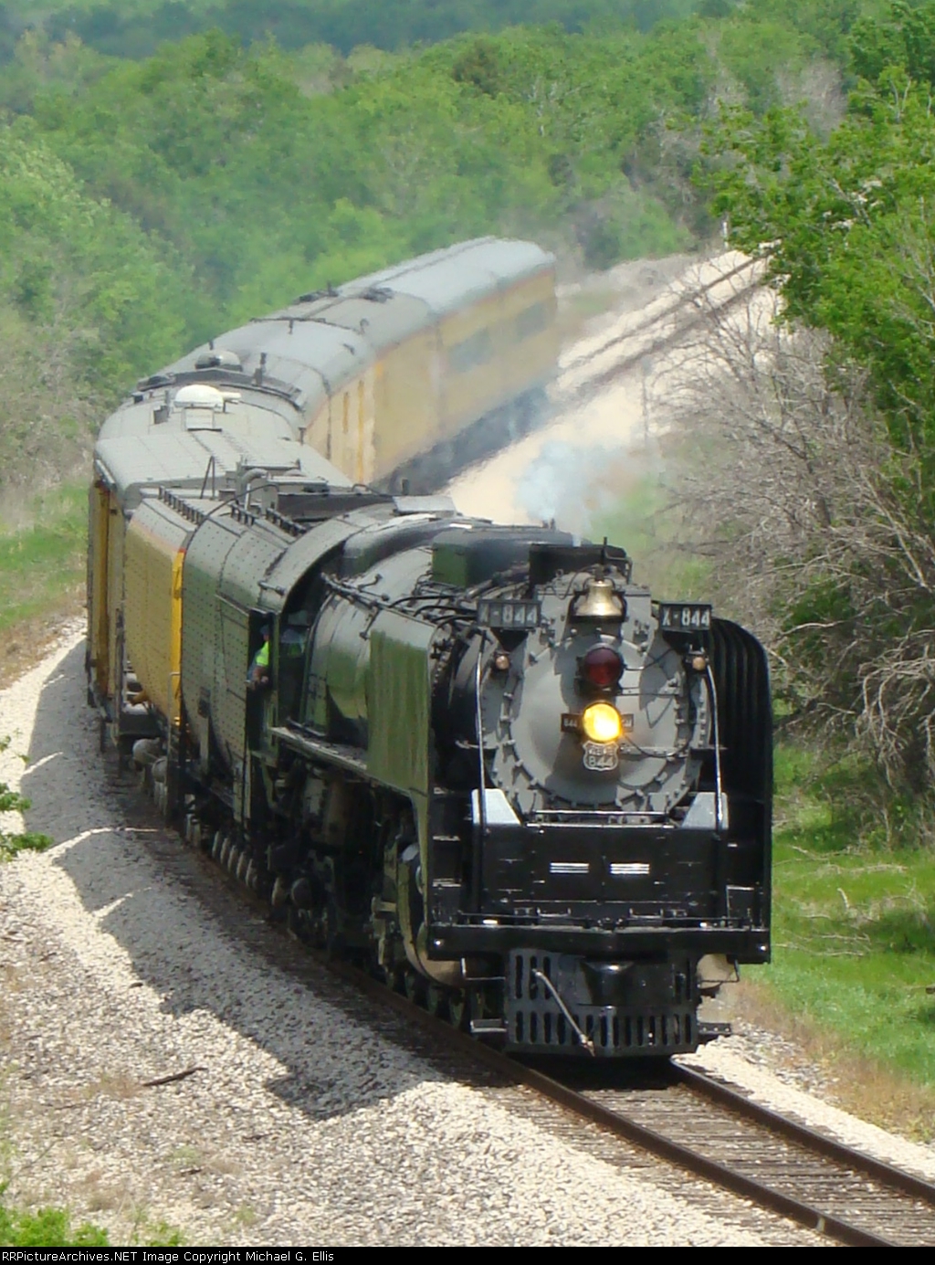 UP 844 and the "The Valley Eagle Heritage Tour" passenger special 