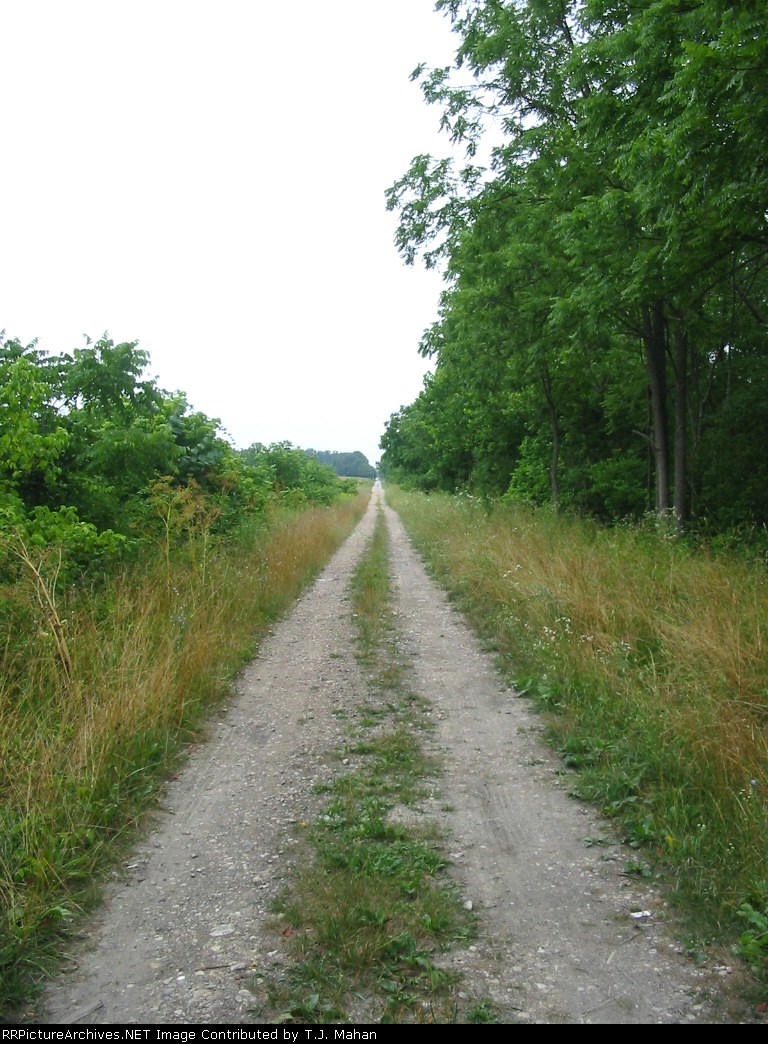 Looking east on former C&O right of way