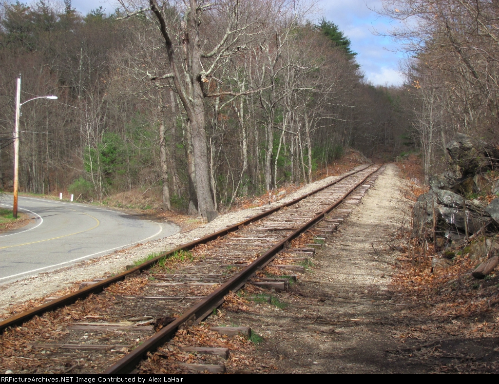 Grafton and Upton Railroad Mainline Parallel to Freedom St.