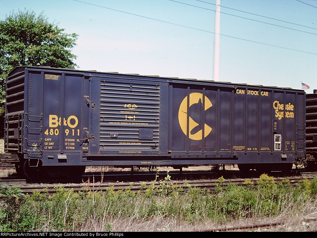 B&O Chessie Can Stock Boxcar - 1976
