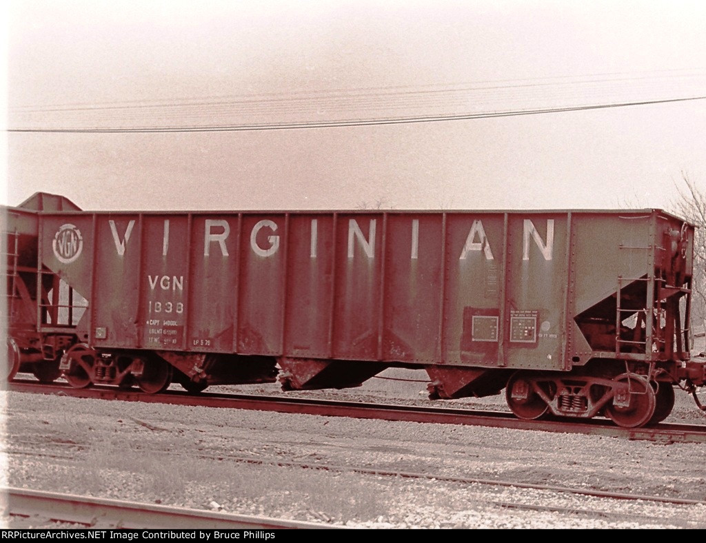 Virginian Hopper still in service 1980 VGN 1838