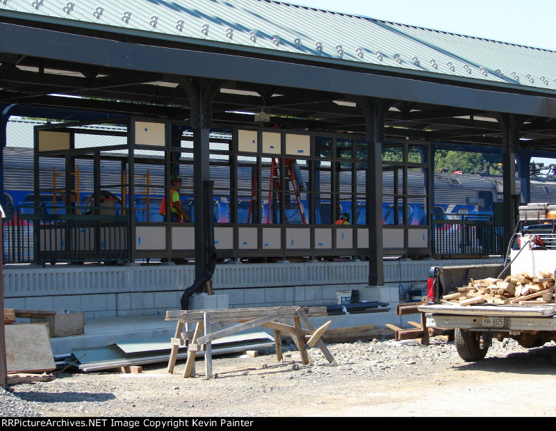 Extech shelters going up
