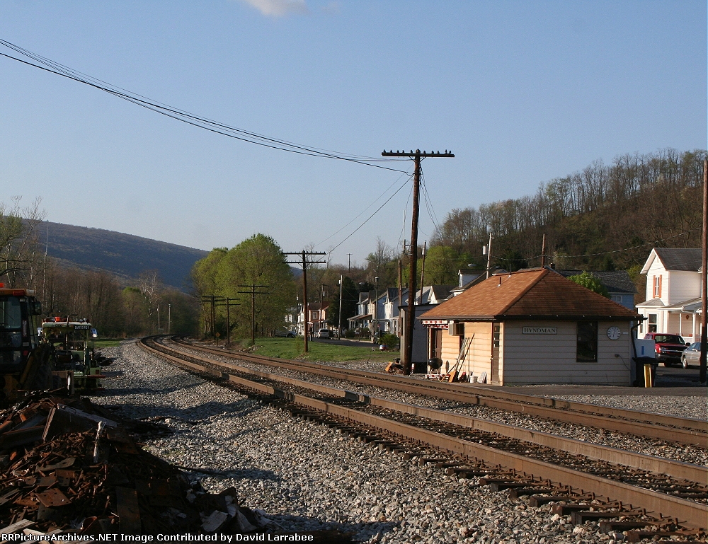 Looking timetable east