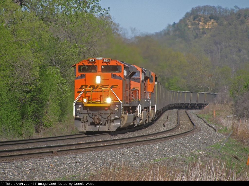BNSF 9331, CP's   River  Sub.