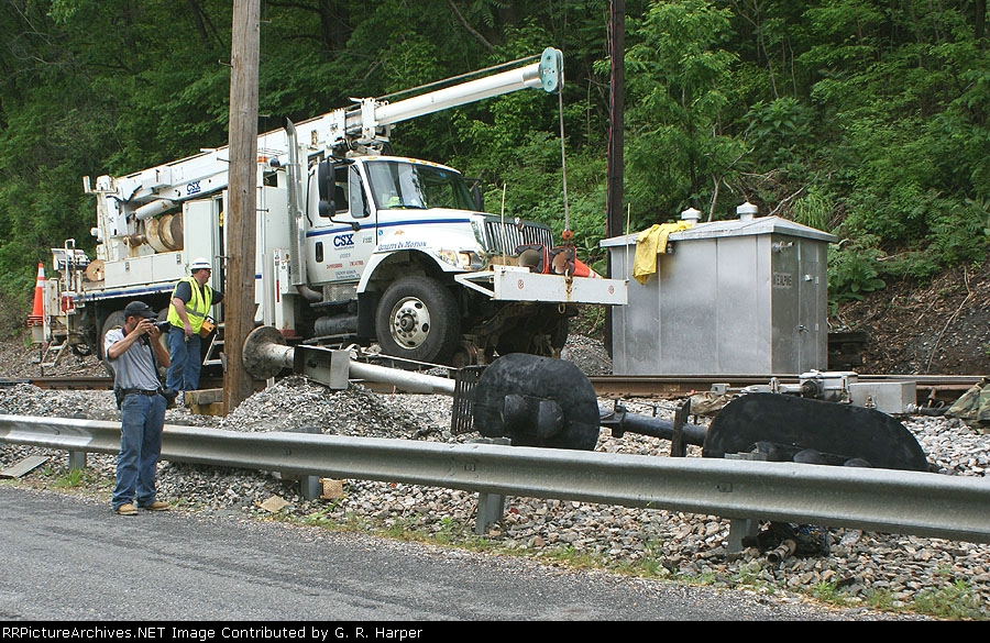 Fellow fan shoots close up of fallen Alpine signal