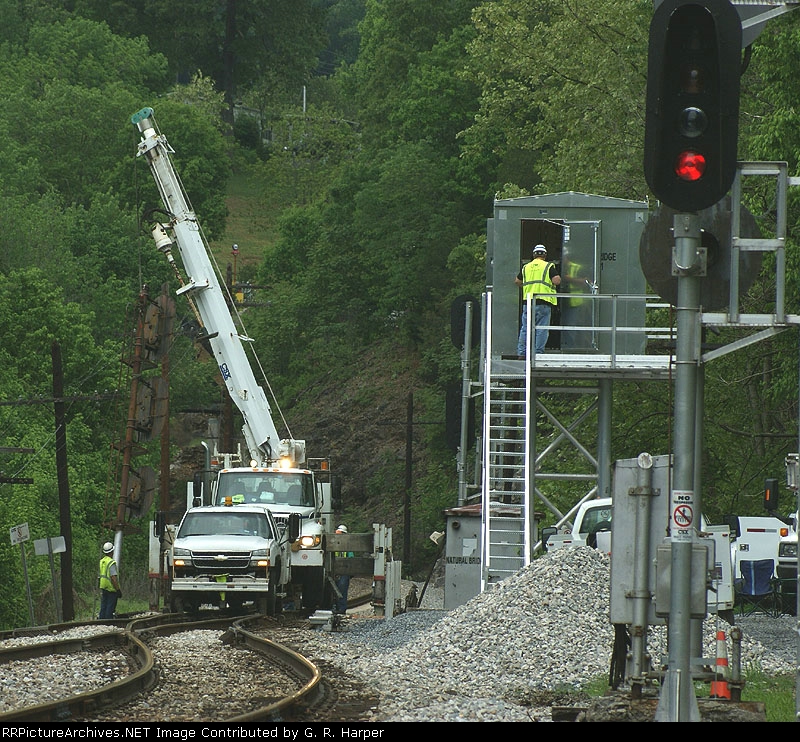 The e.a.s. signal at Natural Bridge is taken down.