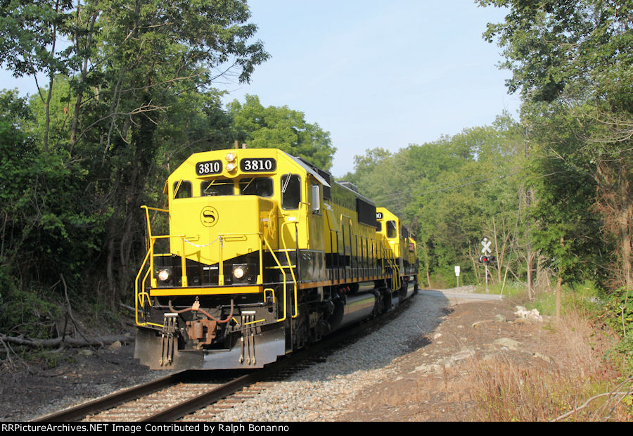 SU-99 starts the descent to Sparta Jct, heading for Binghamtyon NY in the afternoon sun