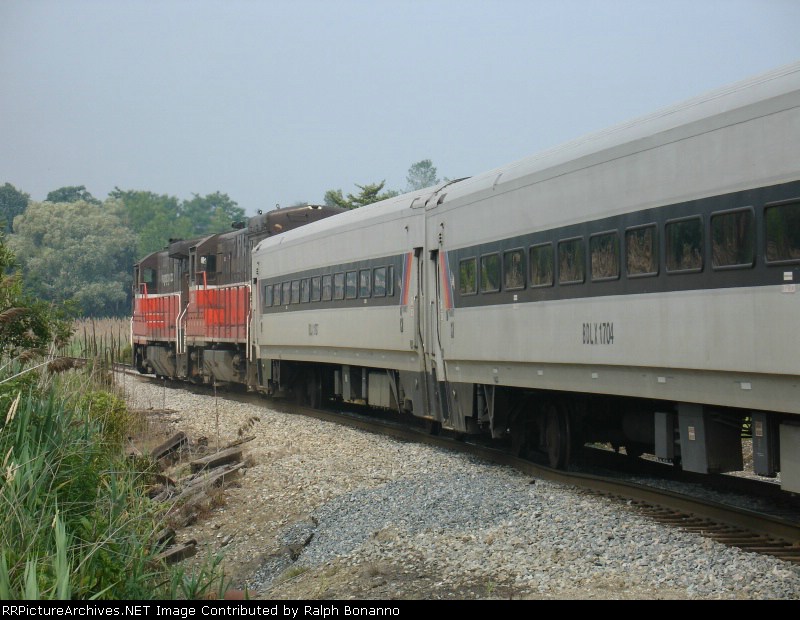 WS-3 pulls over Demerest Road to clear the switch for the Limecrest industrial