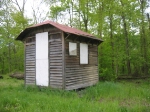 Old PRR Telegraph Shed. Pemberton Museum. The museum staff told me that they don't  this shed's origin.