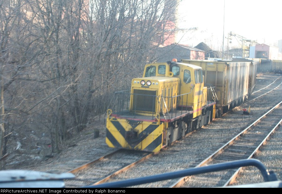 one of the rare times the power plant's 110 ton GE switcher comes out to work
