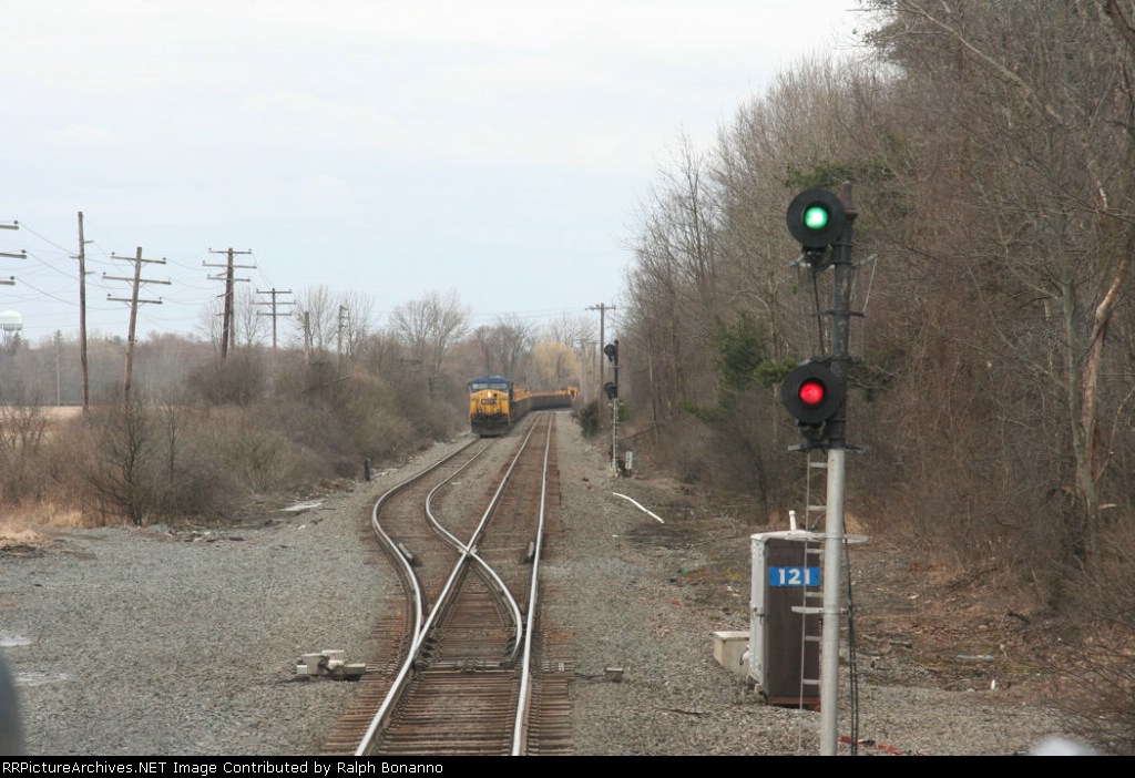 High Green at CP 121 as a welded rail train waits on the siding