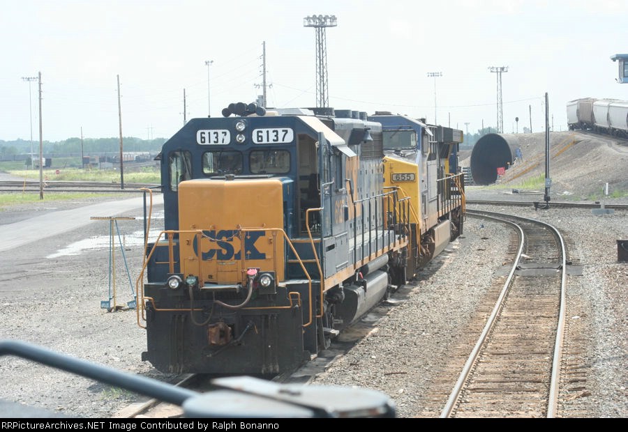 Older and new power sit on the "Hill track" in the yard