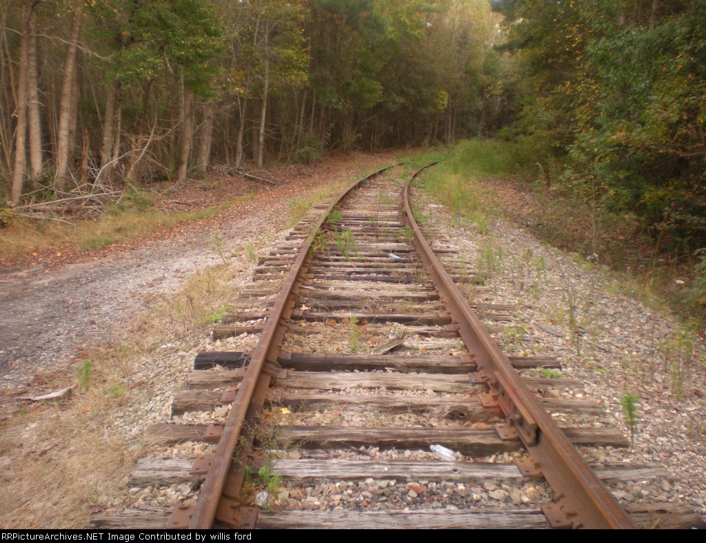 Old track toward Hollywood