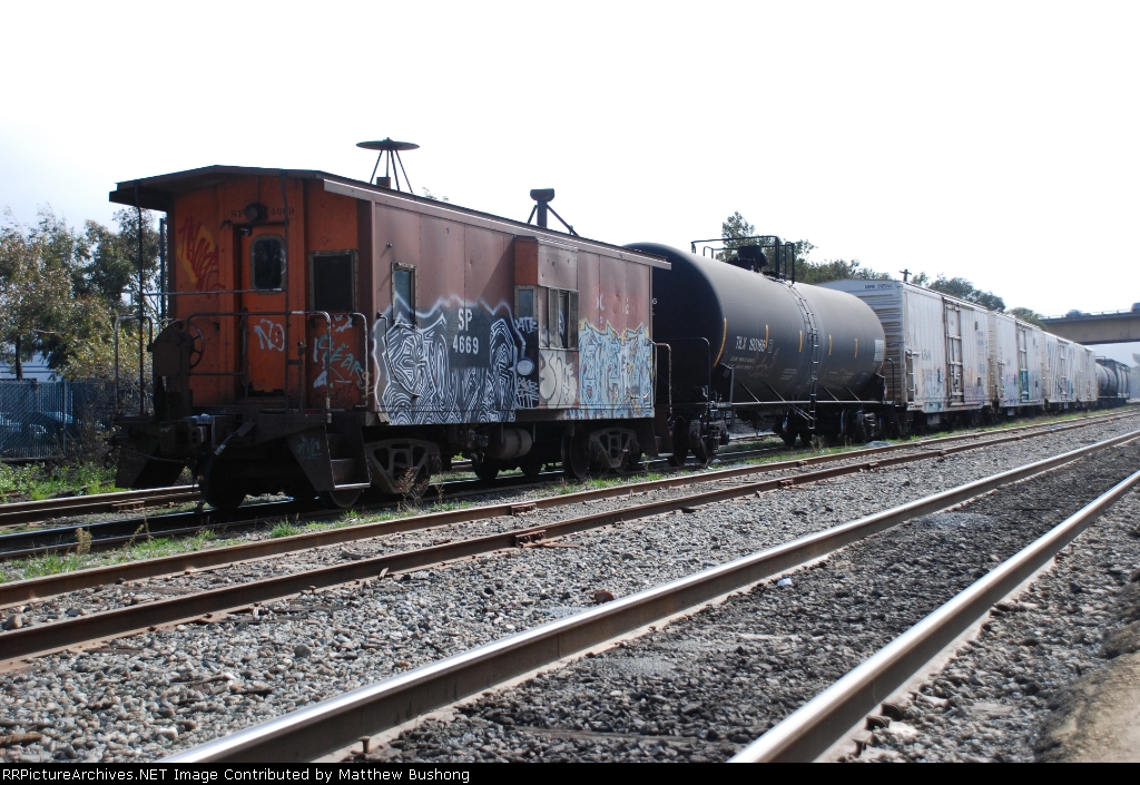 SP Caboose at the Yard