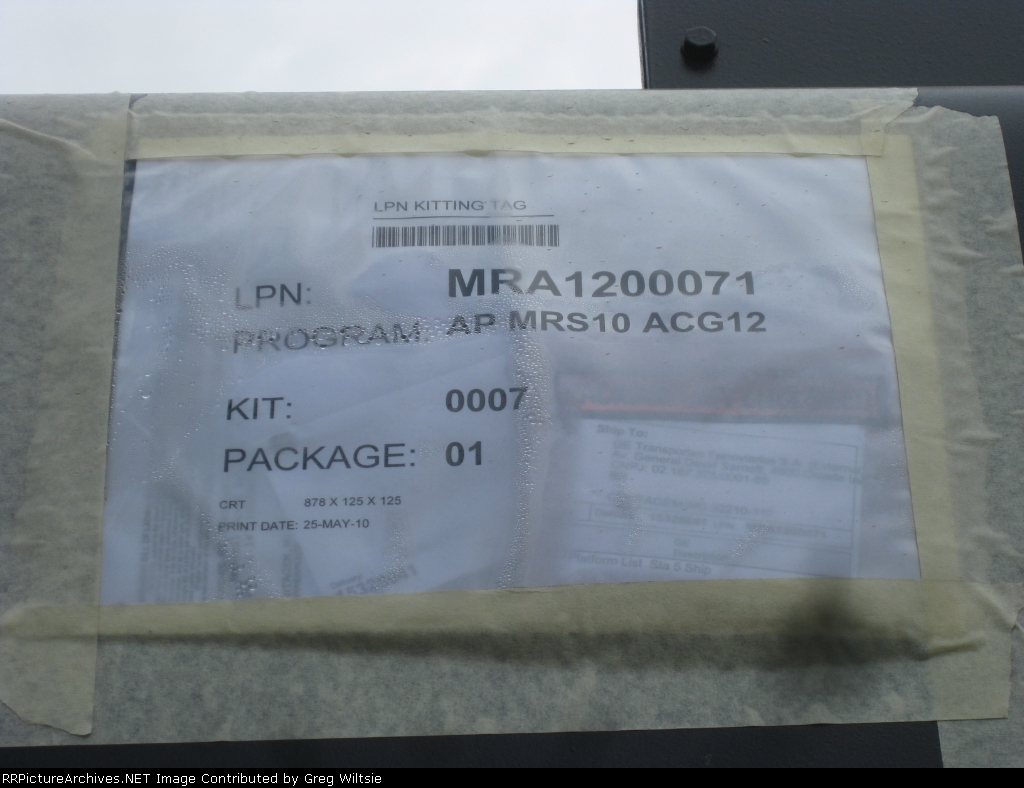 Shipping tags on GE export platform headed to Brazil