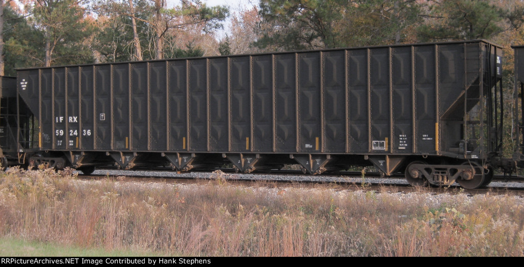 IFRX Woodchip Hoppers at Cusseta, AL on CSX AWP-WofA Subdivison