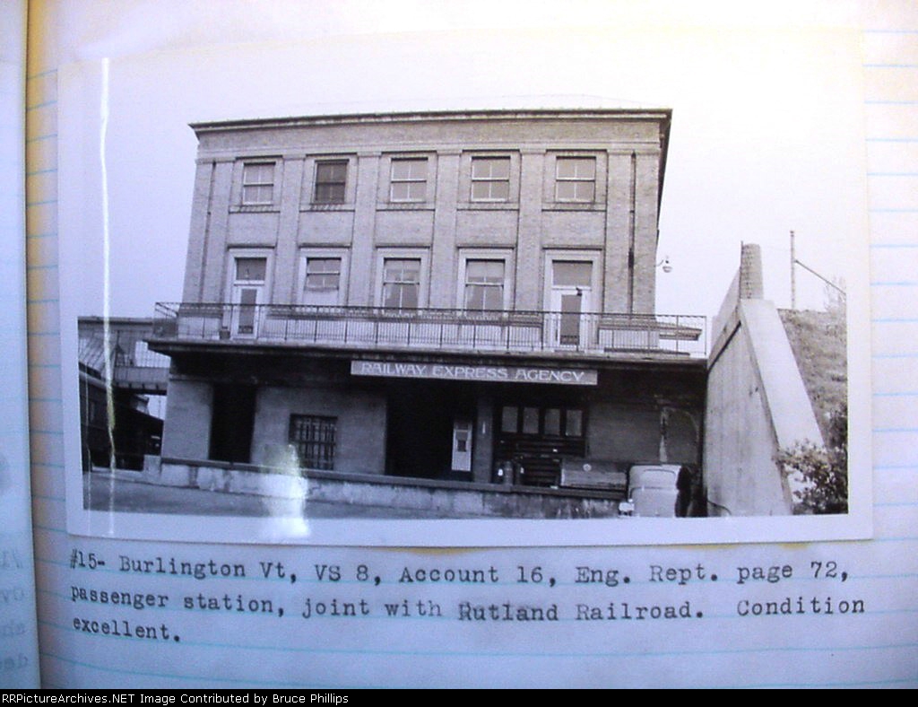 Passenger Station - CV & Rutland RR-1934