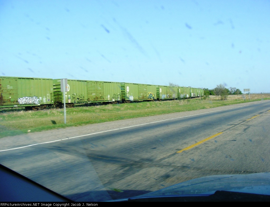 Stored IBT boxcars