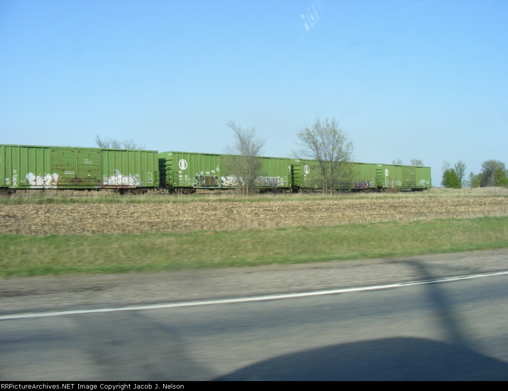 Stored IBT boxcars