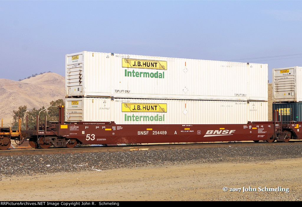 BNSF 254489-A at Bealville CA. 11/14/2017