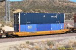 DTTX 469912 with Containers: UMXU 259007 & UMXU 886381 at Silverwood CA. 8/18/2014 