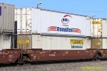 DTTX 888530-C. Containers: NFIU 611133 (Reefer Container 53') & JBRU 567156  