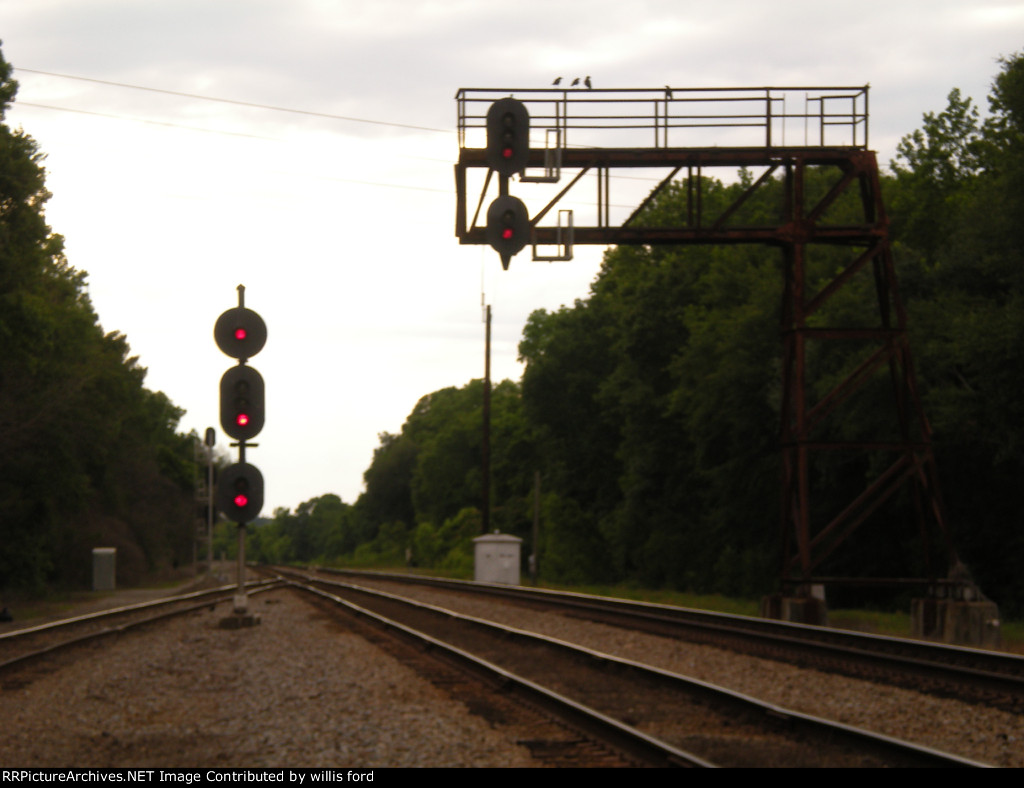 Going south out of Bennett yard at mile post 393
