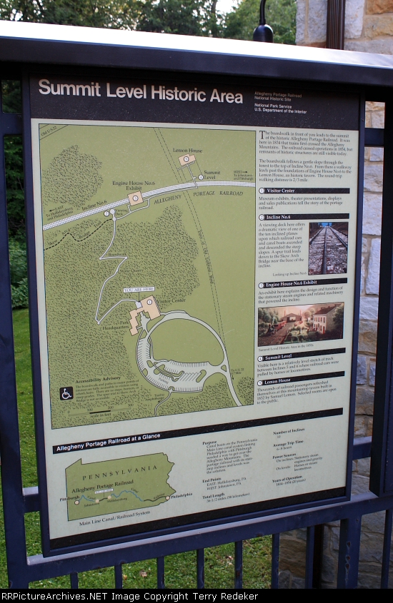 Portage Railroad visitors center.