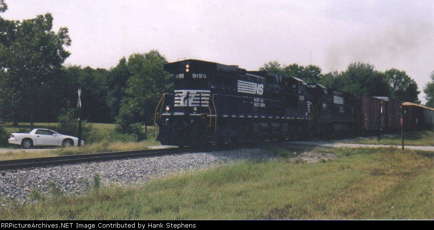 NS ex CofGA Greenville Local works the G-P mill at Durand and moves north the work Mead at Greenville, GA where the train would turn back south to Columbus, GA.