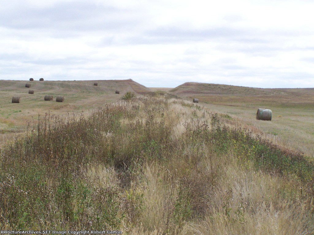 Looking East Along this Former GN/BN Rigut-of-Way, You Can See a Cut in the Hill