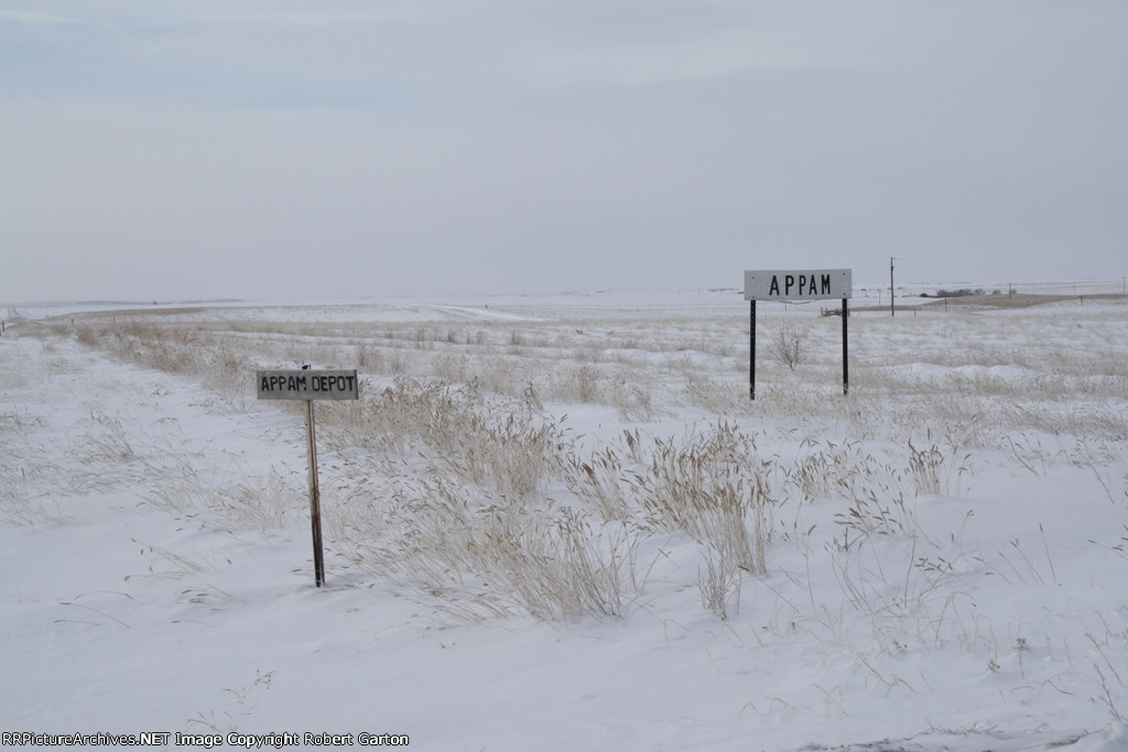 Station Sign and Marker Denoting Former Site of the Depot
