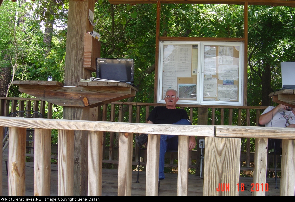 My Father Harold Callan at the Folkston platform