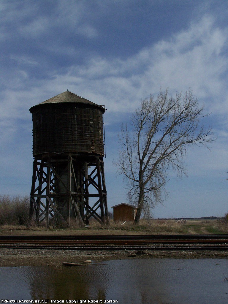 Ancient Wooden Water Tower