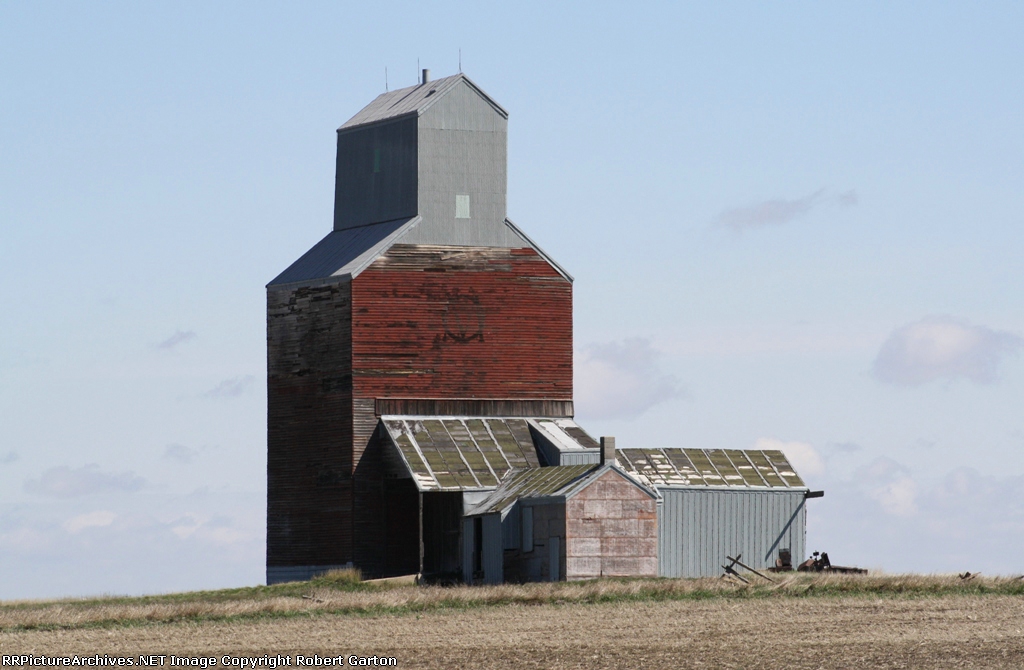 Abandoned Grain Elevator from the Ghost Town of Rival
