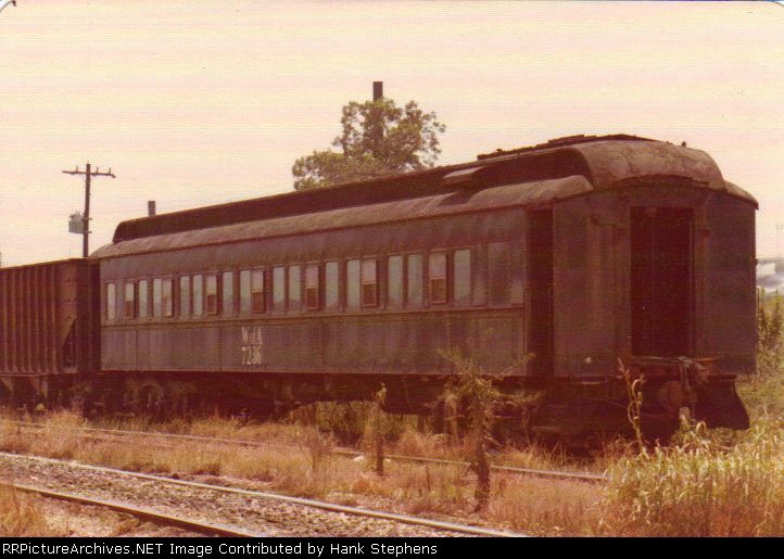 WA 7236 is a coach turned caboose.  Why waste a perfectly good car?